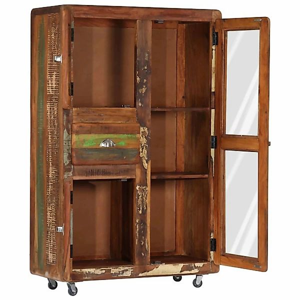 vidaXL Highboard 90x42x142 cm Altholz Massiv günstig online kaufen