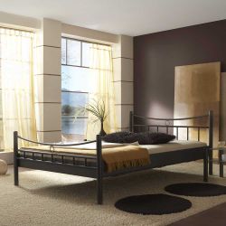 Metallbett aus Eisen Schwarz günstig online kaufen