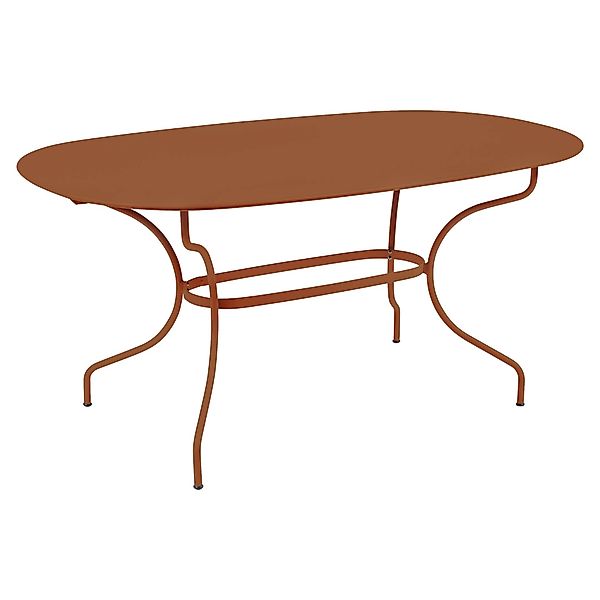 Opéra+ Ovaler Tisch 160 x 90 cm Outdoor Kandierte Orange günstig online kaufen