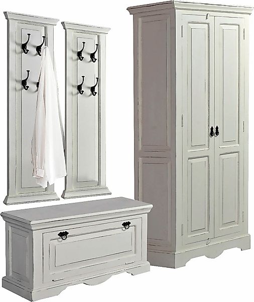 SIT Garderoben-Set "Toledo" 4 Stk. tlg. im Shabby Chic Stil, 4-teilig günstig online kaufen