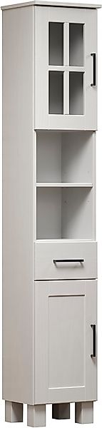 welltime Hochschrank "Ulea", (1 St.), Badschrank aus Massivholz mit Schubka günstig online kaufen