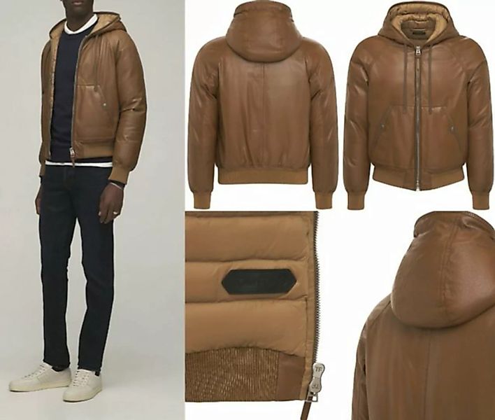 Tom Ford Winterjacke TOM FORD Leather Hooded Jacket Kapuze Blouson Bomber günstig online kaufen
