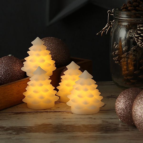 Deluxe Homeart LED-Kerze Weihnachtsbaum 4 Mini günstig online kaufen