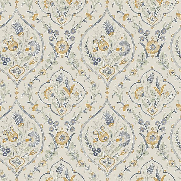 LAURA ASHLEY Vliestapete »Foscot Damask«, Barock, 10mx52cm (ca. 5m2) günstig online kaufen