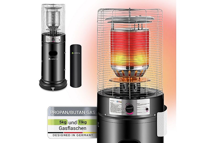 Juskys Heizstrahler Cuna, 11000 W, integrierter Kippschutz, Inkl. Druckmind günstig online kaufen