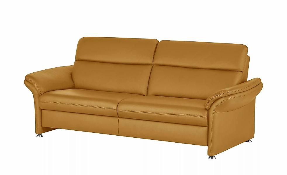 meinSofa Einzelsofa Leder Manon ¦ gelb ¦ Maße (cm): B: 228 H: 94 T: 92.0 Po günstig online kaufen