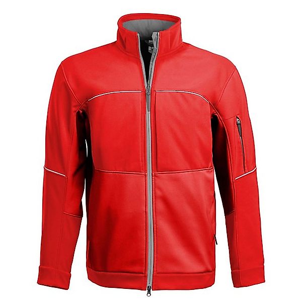 Qualitex Workwear Softshelljacke Hybrid Softshelljacke "Resist" rot, Gr. S günstig online kaufen