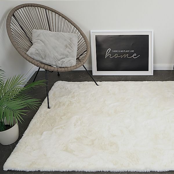 Consilio Concept Fellteppich Teppich Hasenfell Imitat günstig online kaufen