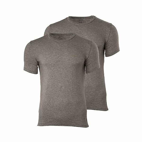 POLO RALPH LAUREN 2er Pack Herren T-Shirts Rundhals Shirt Halbarm - Grau / günstig online kaufen