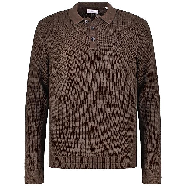 Jack&Jones Strickpullover mit Polokragen Farbe braun Größe: 8XL günstig online kaufen