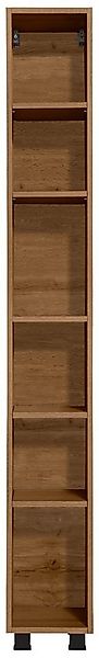 welltime Hochschrank Trento, Badmöbel, Badregal, Regal, Breite 25 cm Standr günstig online kaufen