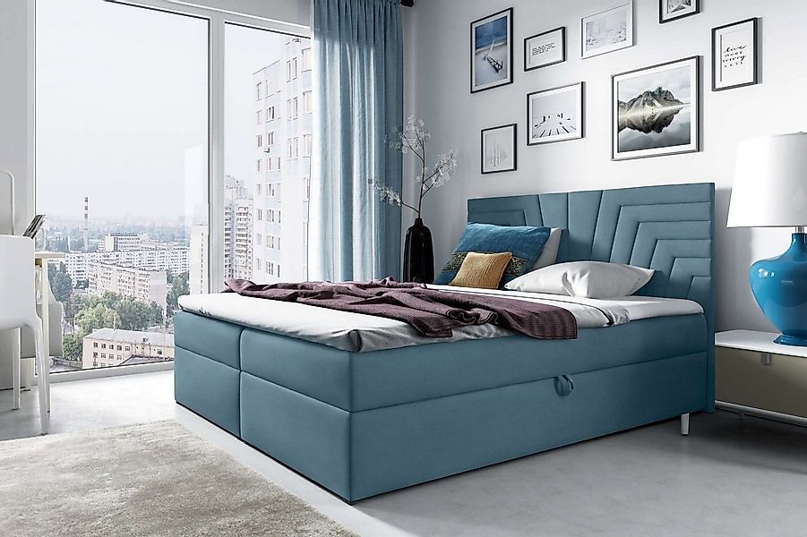99rooms Boxspringbett Gilberto (Schlafzimmerbett, Bett), 120/140/160/180/20 günstig online kaufen