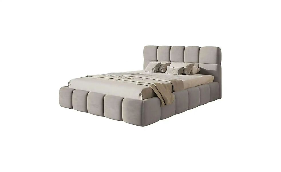 Selsey Polsterbett mit Bettkasten Cloudy ¦ grau ¦ Maße (cm): B: 160 H: 96 B günstig online kaufen
