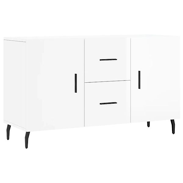 vidaXL Sideboard Hochglanz-Weiß 100x36x60 cm Holzwerkstoff 828190 günstig online kaufen