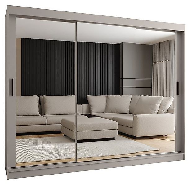 ABIKS MÖBEL Schwebetürenschrank RUBINO T 250 Schlafzimmerschrank mit Schieb günstig online kaufen