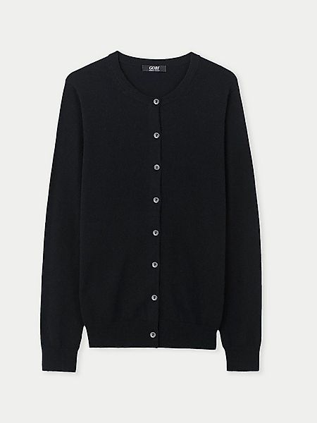 GOBI Cashmere Cardigan Basic B-Ausschnitt Kaschmirstrickjacke günstig online kaufen