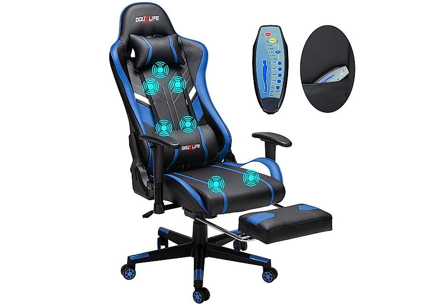 Douxlife Gaming-Stuhl (Ergonomischer Gaming Sessel mit Massagefunktion), 5 günstig online kaufen