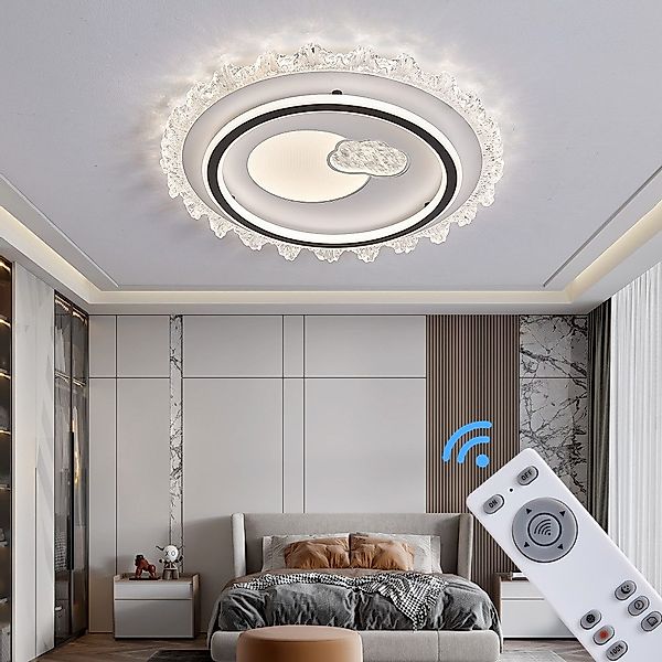 Eurotondisplay LED Deckenleuchte LED Deckenleuchte Fernbedienung/Handy-App günstig online kaufen