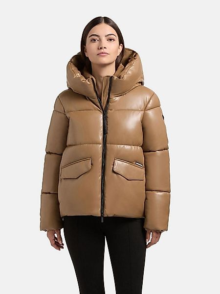 khujo Steppjacke Aurora Gesteppte Damen Winterjacke in Lederoptik günstig online kaufen