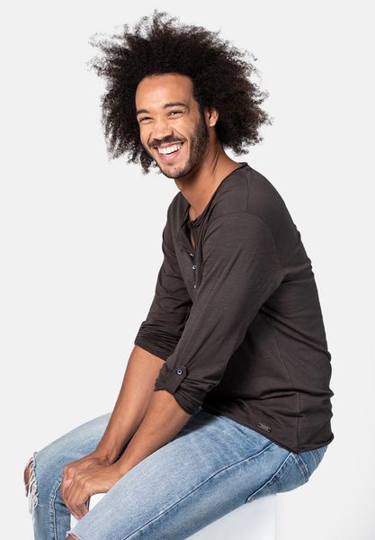 Key Largo Henleyshirt Ginger vintage Look günstig online kaufen