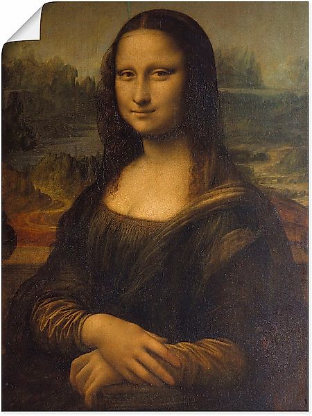 Artland Wandbild »Mona Lisa. Um 1503«, Porträts, (1 St.), als Leinwandbild, günstig online kaufen