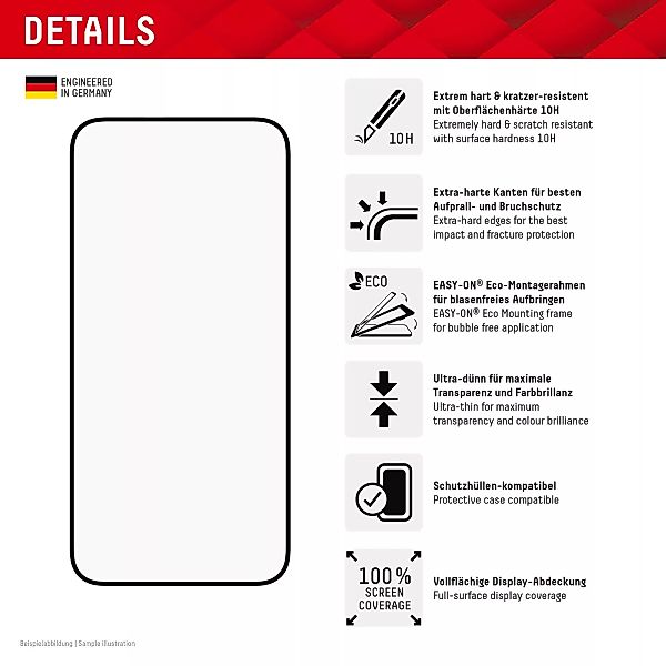 Displex Displayschutzglas »Premium Set 4in1«, für Apple iPhone 15 Pro Max, günstig online kaufen