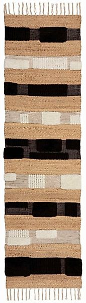 FLAIR RUGS Teppich »MEDINA BLOCKS«, rechteckig, 22 mm Höhe, Jute/-und Wollm günstig online kaufen