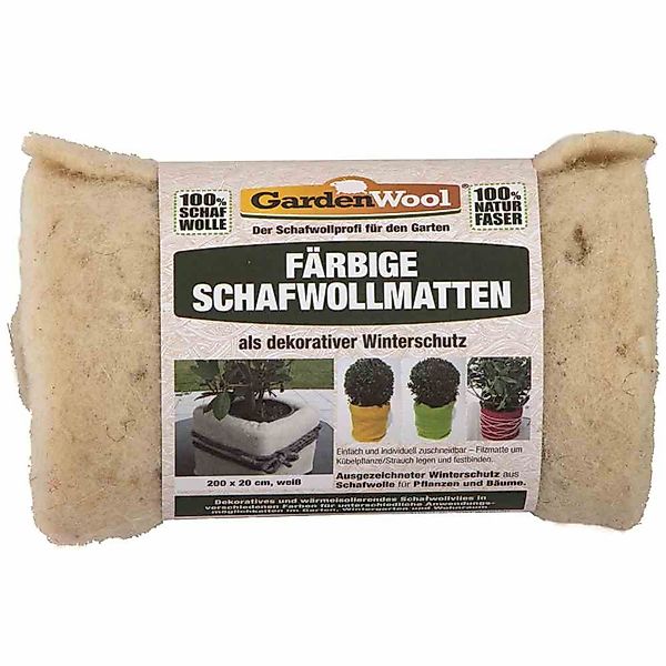 GardenWool Unkrautvlies Winterschutzmatte, weiß, 200x20x0,3cm günstig online kaufen