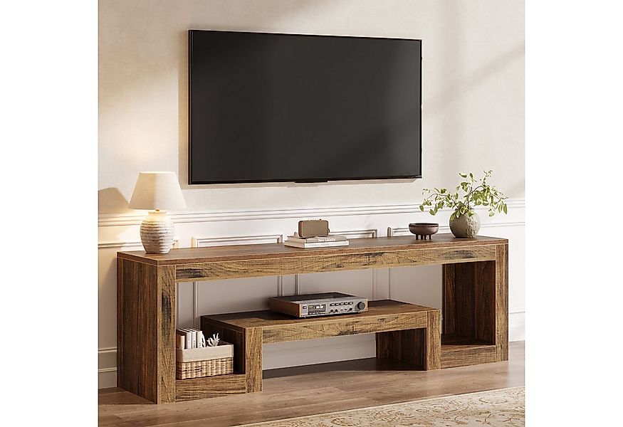 Tribesigns TV-Schrank Fernsehtisch, TV-Regal, 160 cm Lowboard für 55/60/65 günstig online kaufen