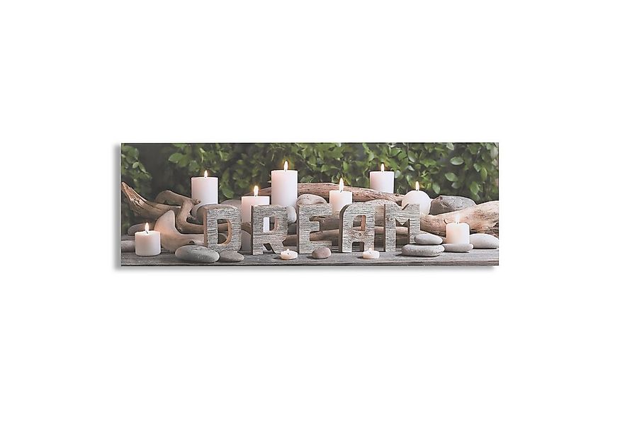 Art for the home LED-Bild Dream Kerzen LED 30x90cm, Zen (1 St), LED-Leinwan günstig online kaufen