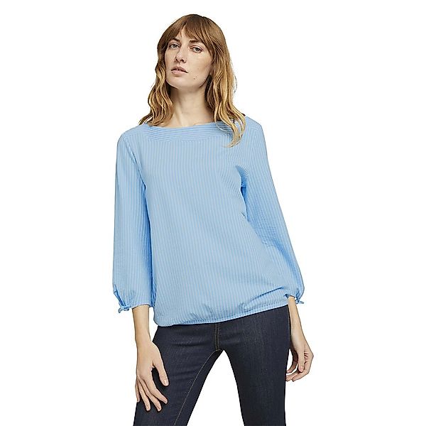 Tom Tailor Langarm T-shirt 2XL Blue White Thin Stripe günstig online kaufen