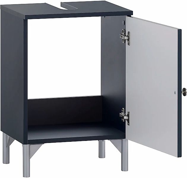 welltime Waschbeckenunterschrank "Juba Breite 56,9 cm" Eiche Hell Dekor mit günstig online kaufen