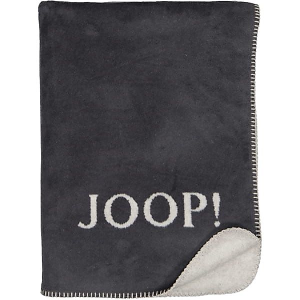 JOOP! Wohndecke Uni-Doubleface - Größe: 150x200 cm - Farbe: Anthrazit-Ash günstig online kaufen