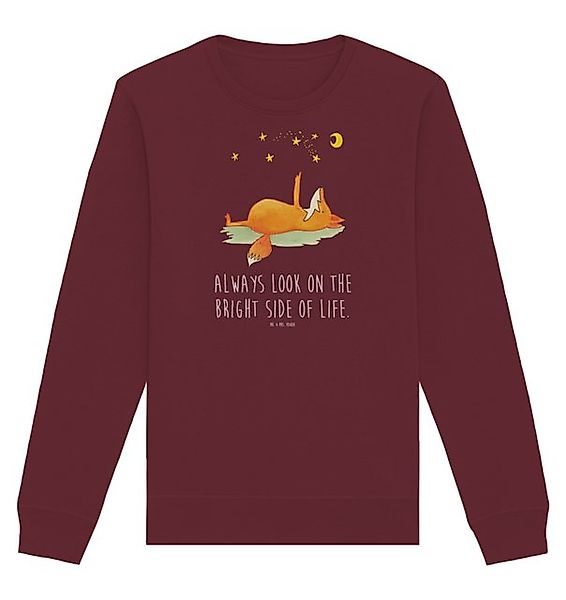 Mr. & Mrs. Panda Longpullover Fuchs Sterne Größe M - Burgundy - Geschenk, t günstig online kaufen