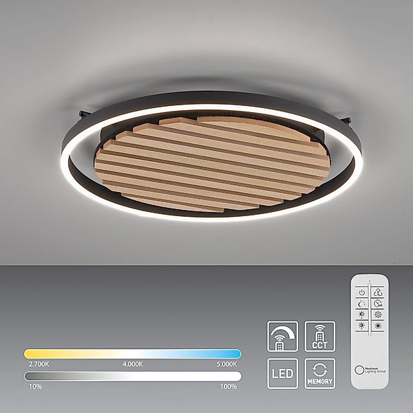 my home Deckenleuchte »Brialeen - Akustikpaneele« LED-Board warmweiß - kalt günstig online kaufen