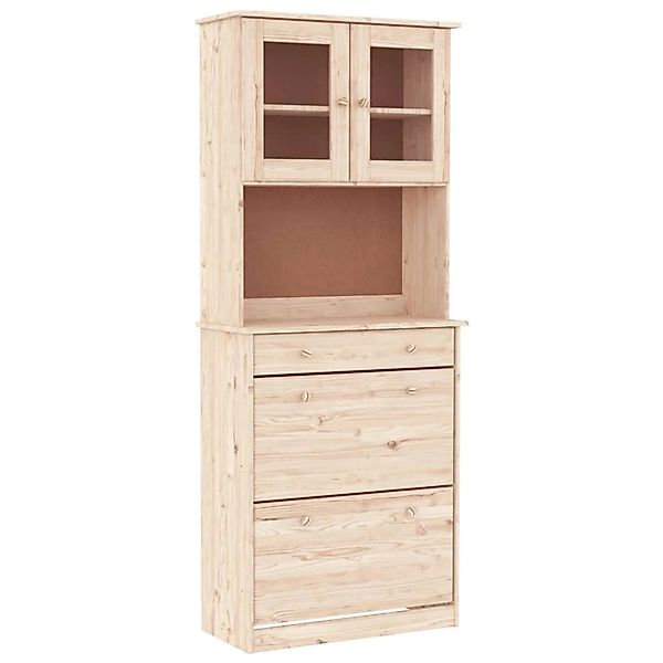 vidaXL Highboard ALTA 77x35x188 cm Massivholz Kiefer 3187777 günstig online kaufen