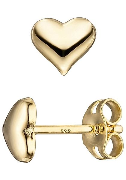 JOBO Paar Ohrstecker, Herz 333 Gold günstig online kaufen