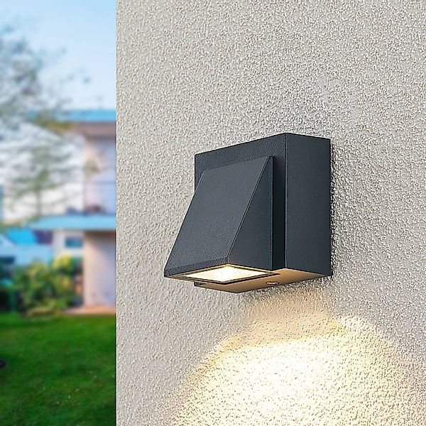 ELC Taloma LED-Außenwandlampe, 1-flammig anthrazit günstig online kaufen