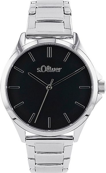 s.Oliver Quarzuhr 2036546, Armbanduhr, Damenuhr, Edelstahlarmband, analog günstig online kaufen