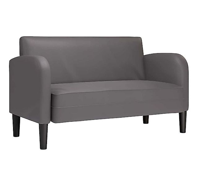 vidaXL Sofa Zweisitzer-Sofa Grau 110 cm Kunstleder günstig online kaufen