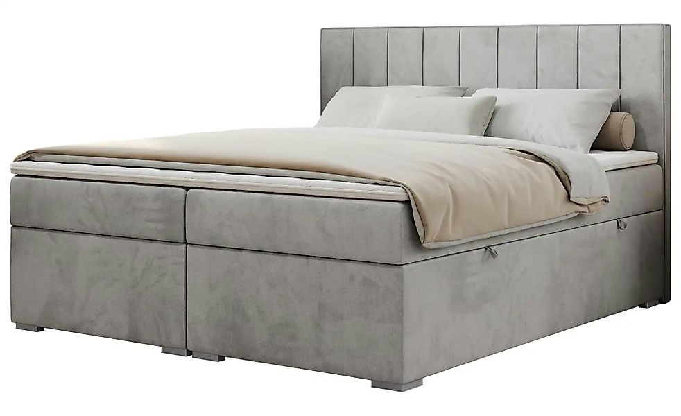 Boxbett mit Bettkasten Ally ¦ silber ¦ Maße (cm): B: 140 H: 118 Betten > Po günstig online kaufen
