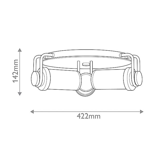 Deckenlampe WYNWOOD, altmessing, Ø 42 cm, 3-flg. Metall/Glas günstig online kaufen