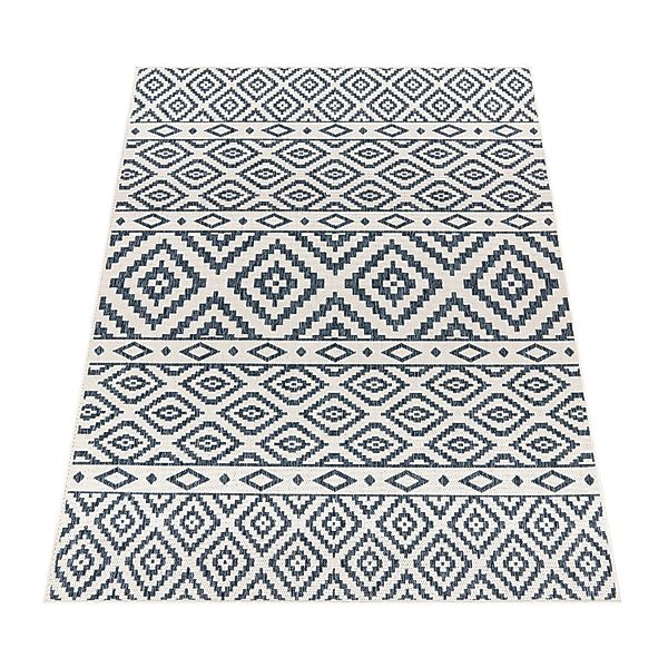 Paco Home Teppich »Coco 201«, rechteckig, 4 mm Höhe, Flachgewebe, Rauten De günstig online kaufen