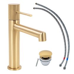 Schöner Wohnen Waschtischarmatur Kadia Auslaufhöhe 12,1 cm Mattgold günstig online kaufen