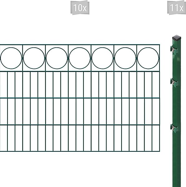 Arvotec Doppelstabmattenzaun »ESSENTIAL 80 zum Einbetonieren "Ring" mit Zie günstig online kaufen
