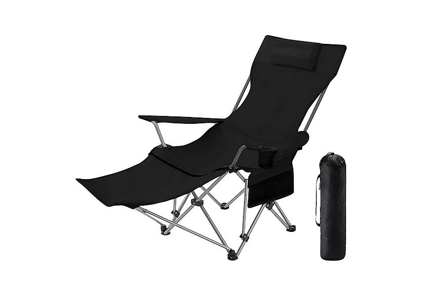 OKWISH Campingstuhl Faltbar Anglerstuhl Klappstuhl mit verstellbarer Rücken günstig online kaufen