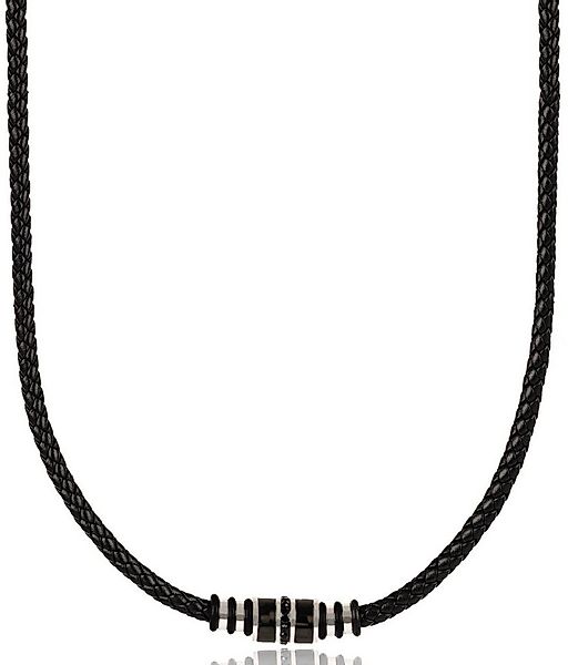 David Galvani Kette mit Anhänger Herren Leder Halskette Titan Forge günstig online kaufen