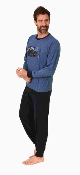 Normann Pyjama Herren langarm Schlafanzug mit günstig online kaufen