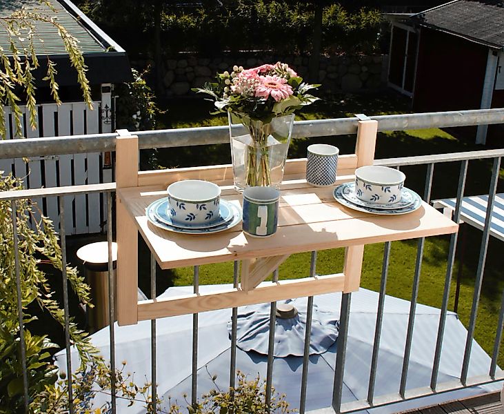 promadino Balkonhängetisch BxTxH: 70x46x115 cm günstig online kaufen