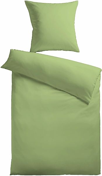 KiNZLER Bettwäsche "Mikrofaser Fleece" 2 Stk. Uni Farben, angenehm warm günstig online kaufen